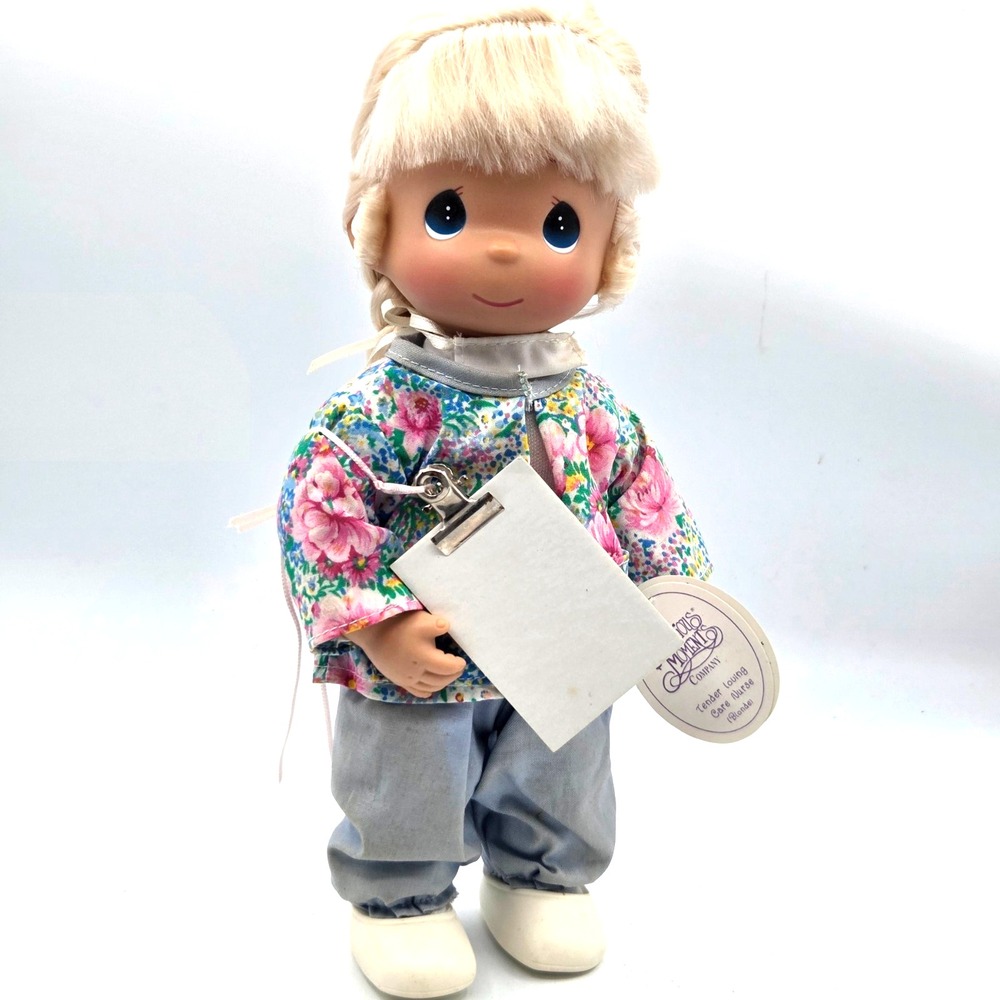 PRECIOUS‎ MOMENTS 12" TENDER LOVING CARE NURSE BLONDE 2005 WITH TAG